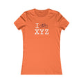 I Bike women's T, maroon bike