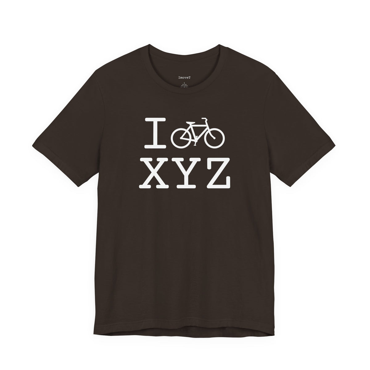 I Bike unisex T, white bike