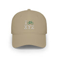 I Bike baseball cap, green bike