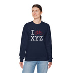 I Bike sweatshirt, red bike