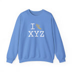 I Run sweatshirt, gold logo