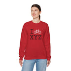 I Bike sweatshirt, white bike