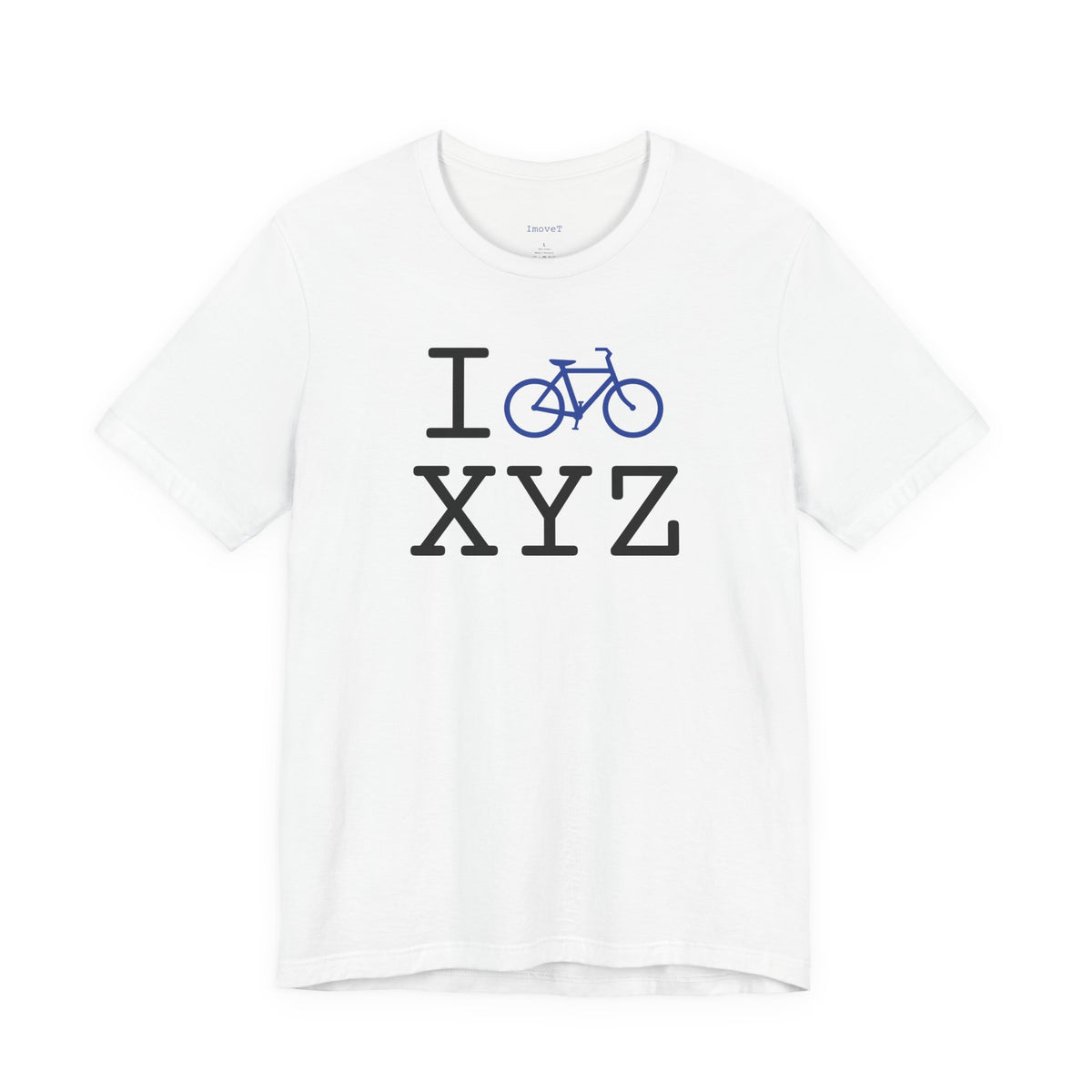 I Bike unisex T, blue bike