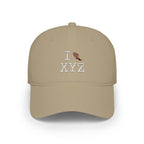 I Run baseball cap, maroon logo