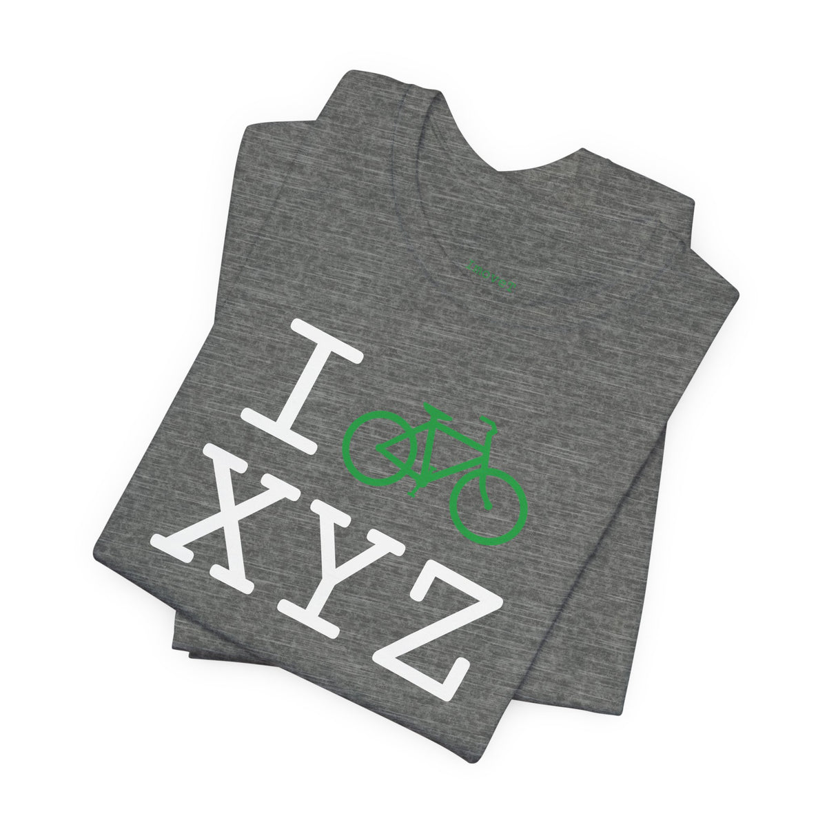 I Bike unisex T, green bike