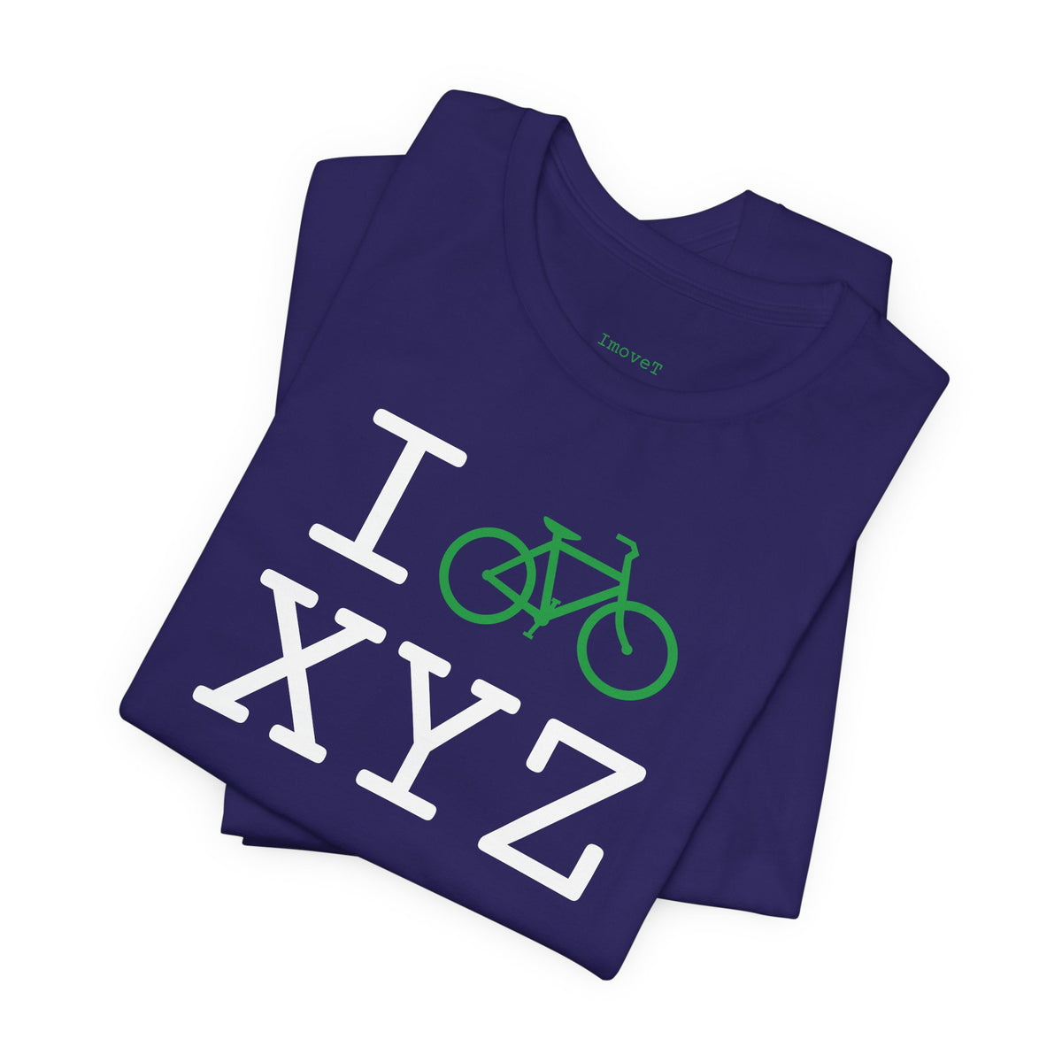 I Bike unisex T, green bike
