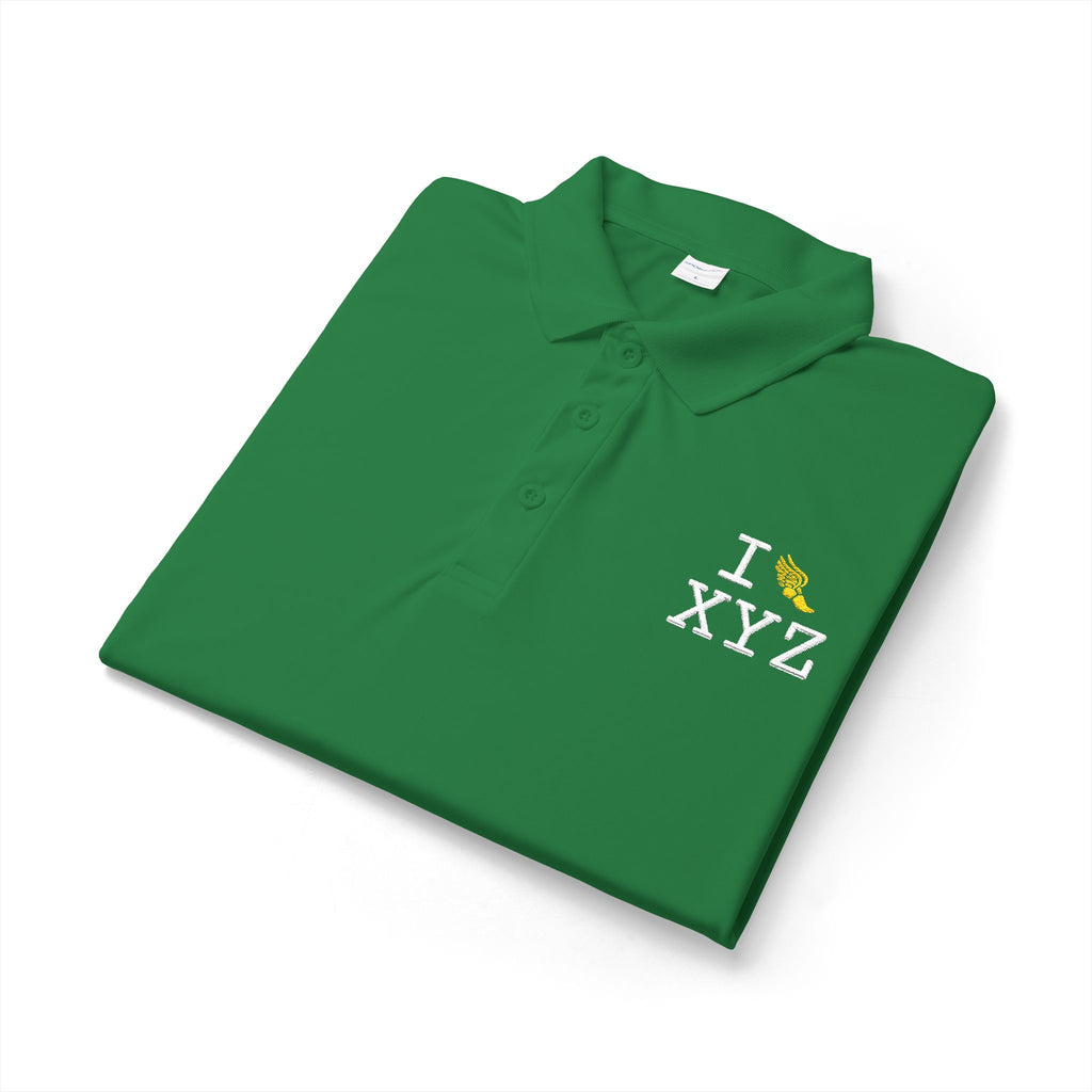 I Run polo, yellow logo