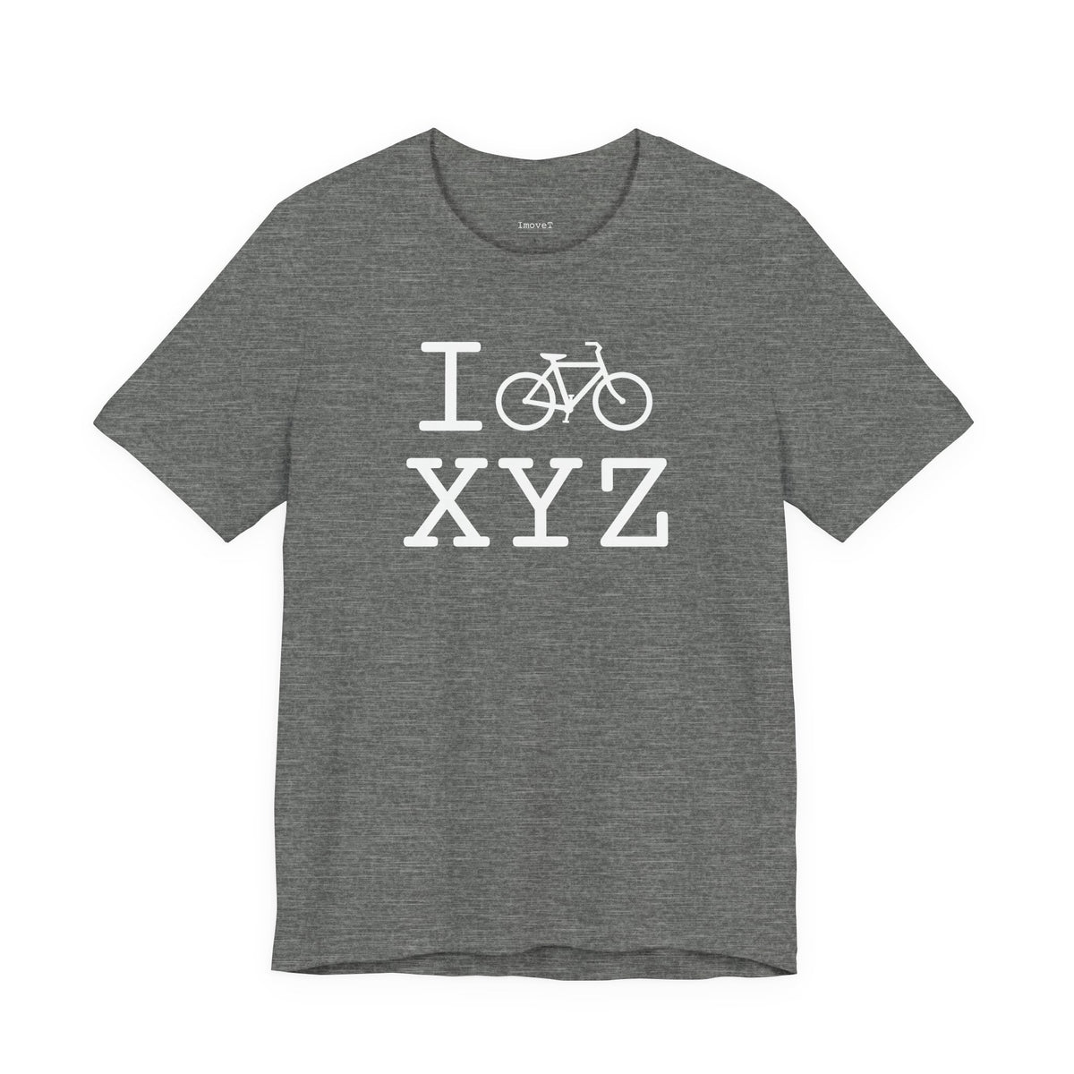 I Bike unisex T, white bike
