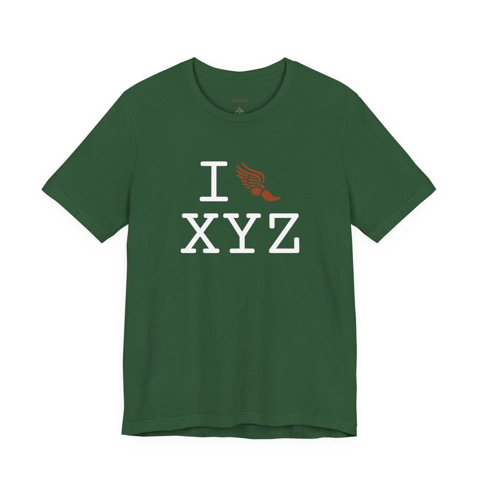 I Run ___ unisex T, autumn logo