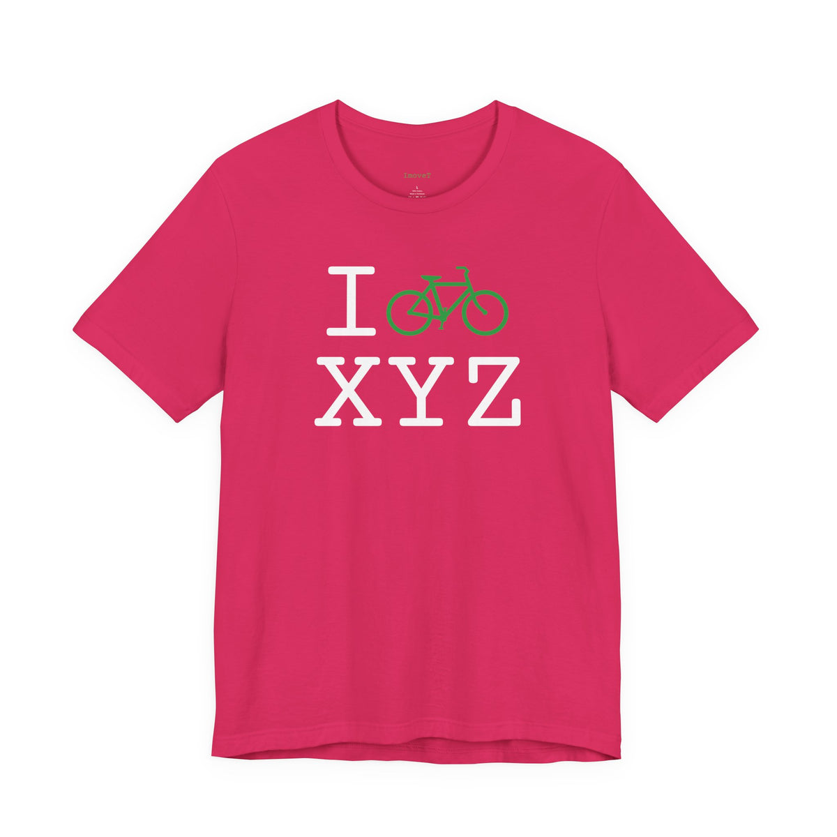 I Bike unisex T, green bike