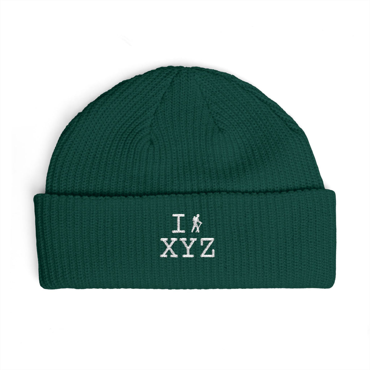 I Hike beanie, white hiker