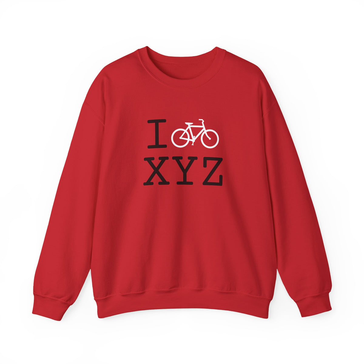 I Bike sweatshirt, white bike