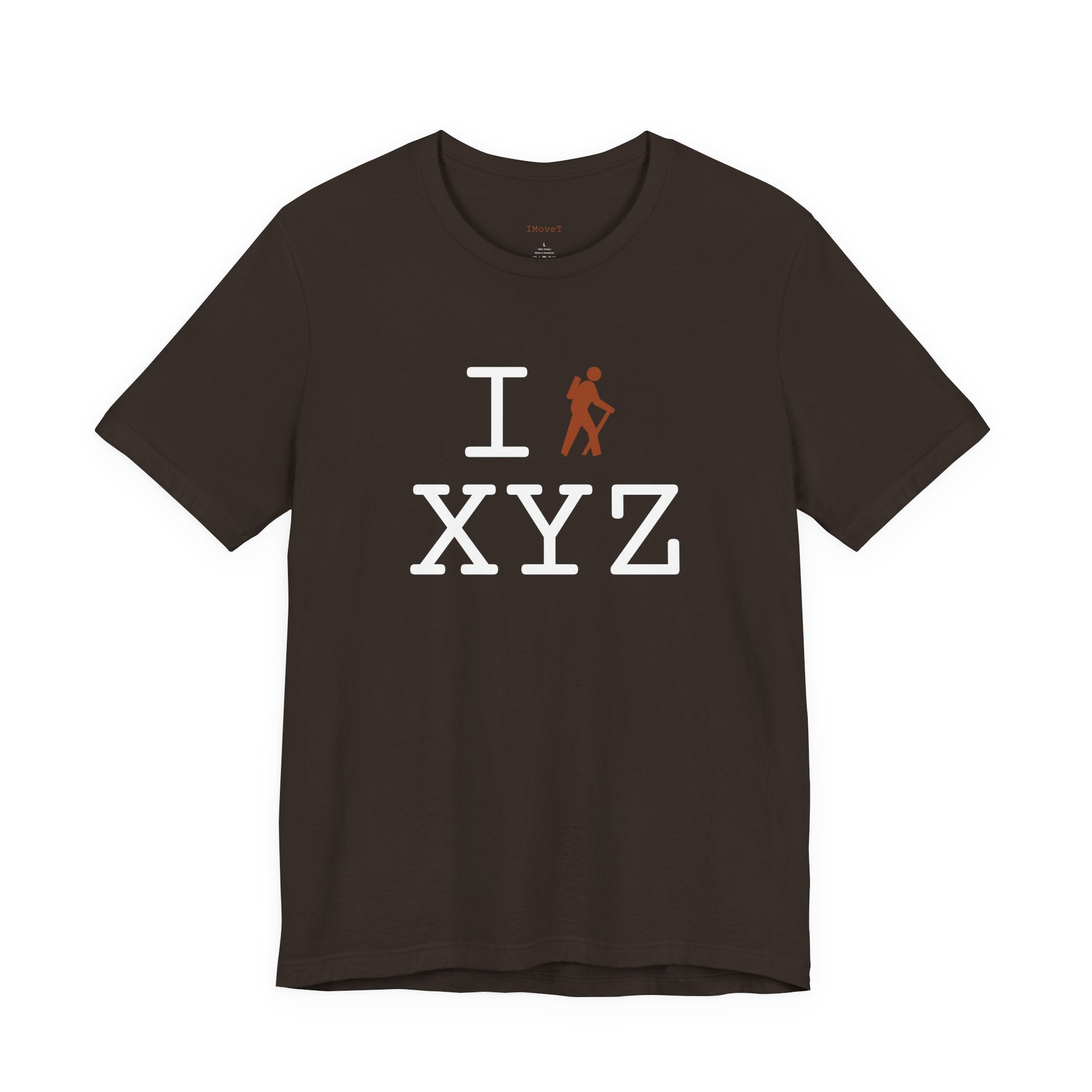 I Hike ___ unisex T, autumn hiker