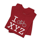 I Bike unisex T, grey bike