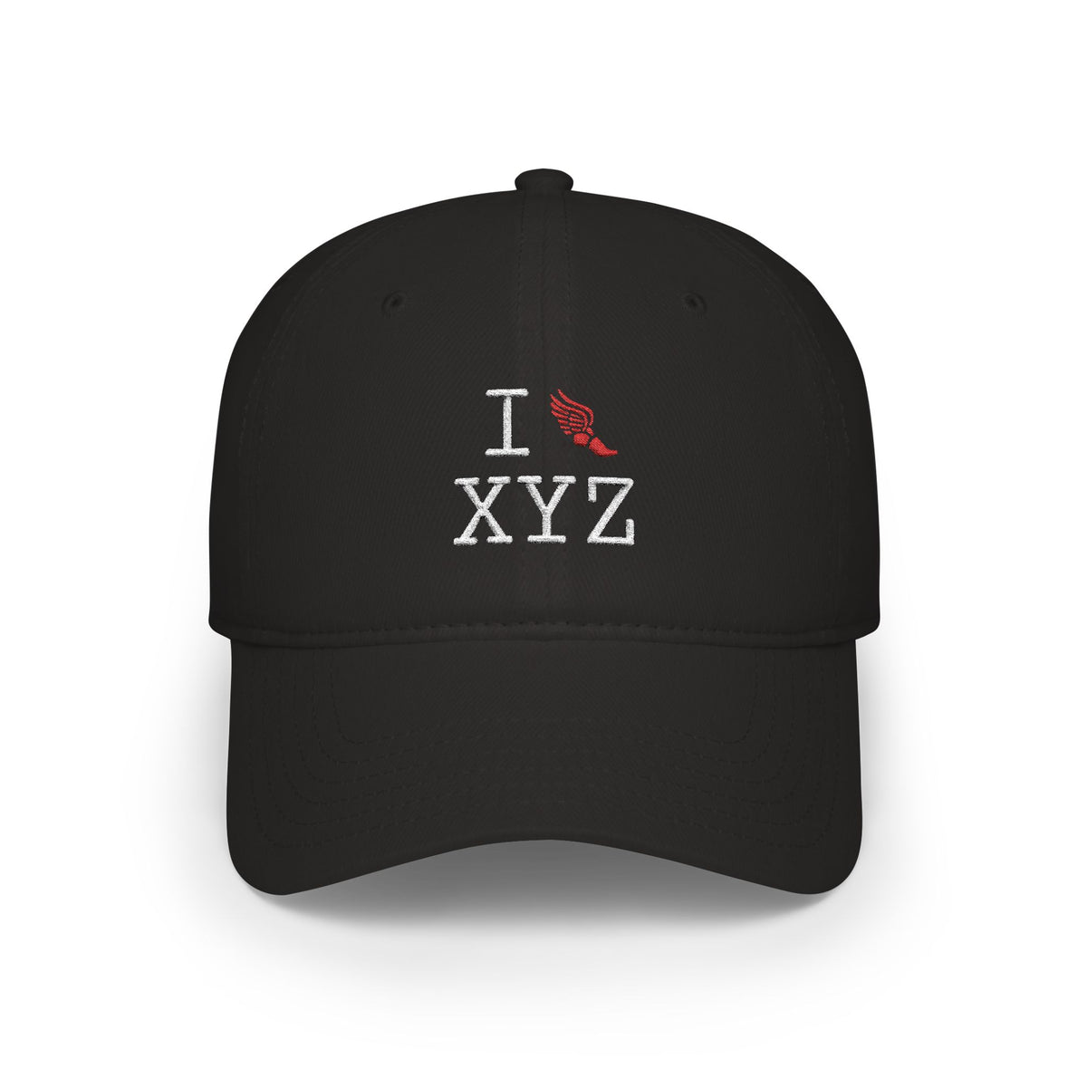 I Run baseball cap, red logo