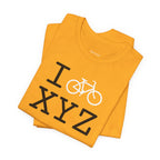 I Bike unisex T, white bike