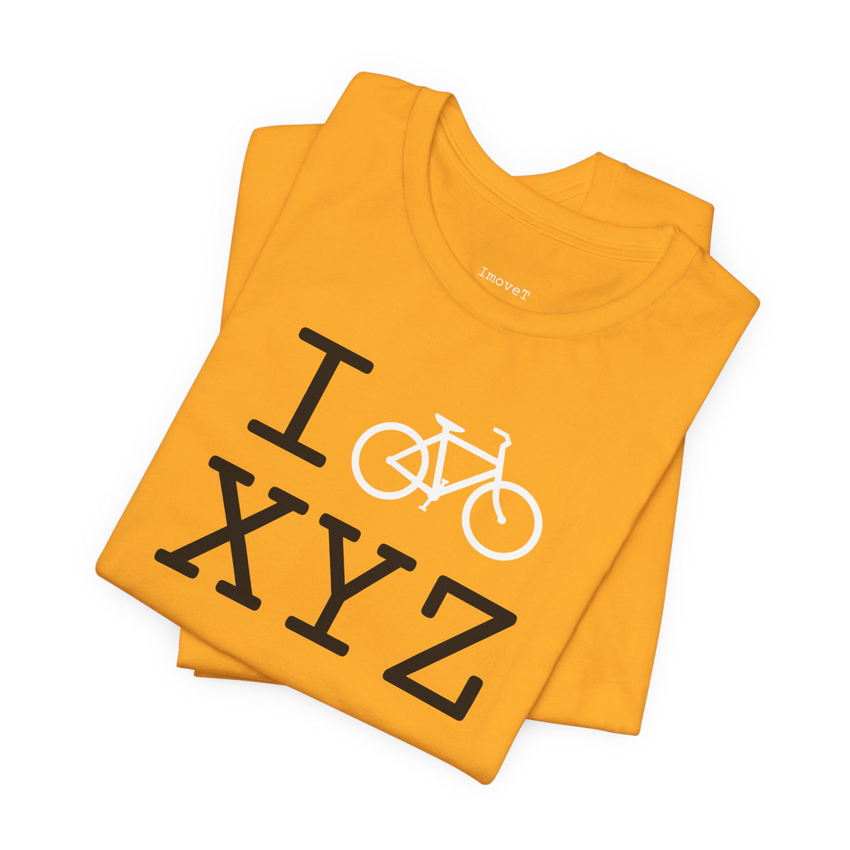 I Bike unisex T, white bike