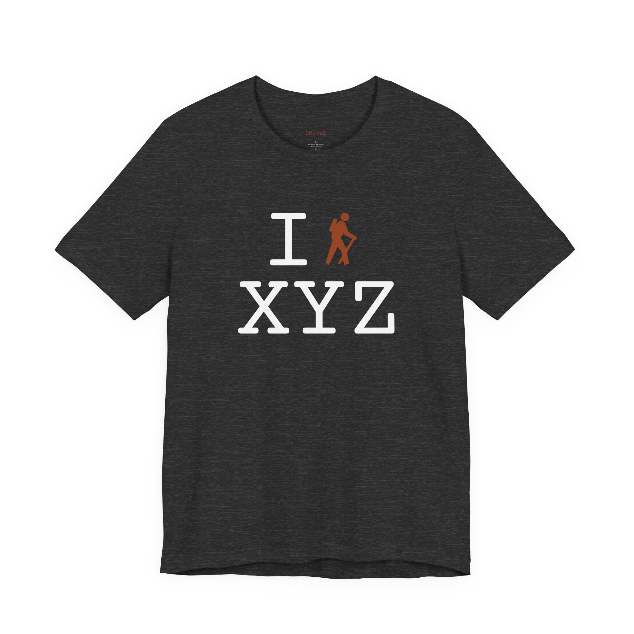 I Hike ___ unisex T, autumn hiker