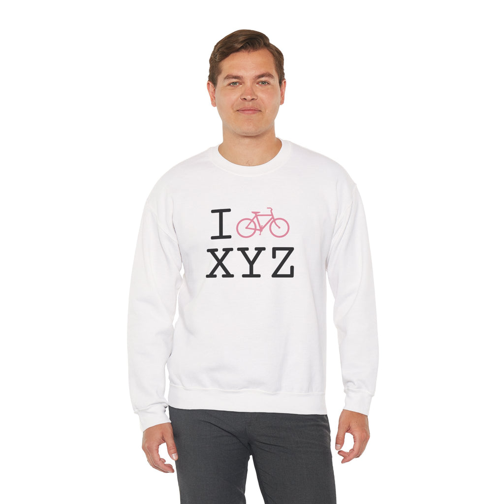I Bike sweatshirt, pink bike