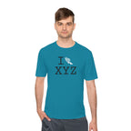 I Run athletic T, white logo