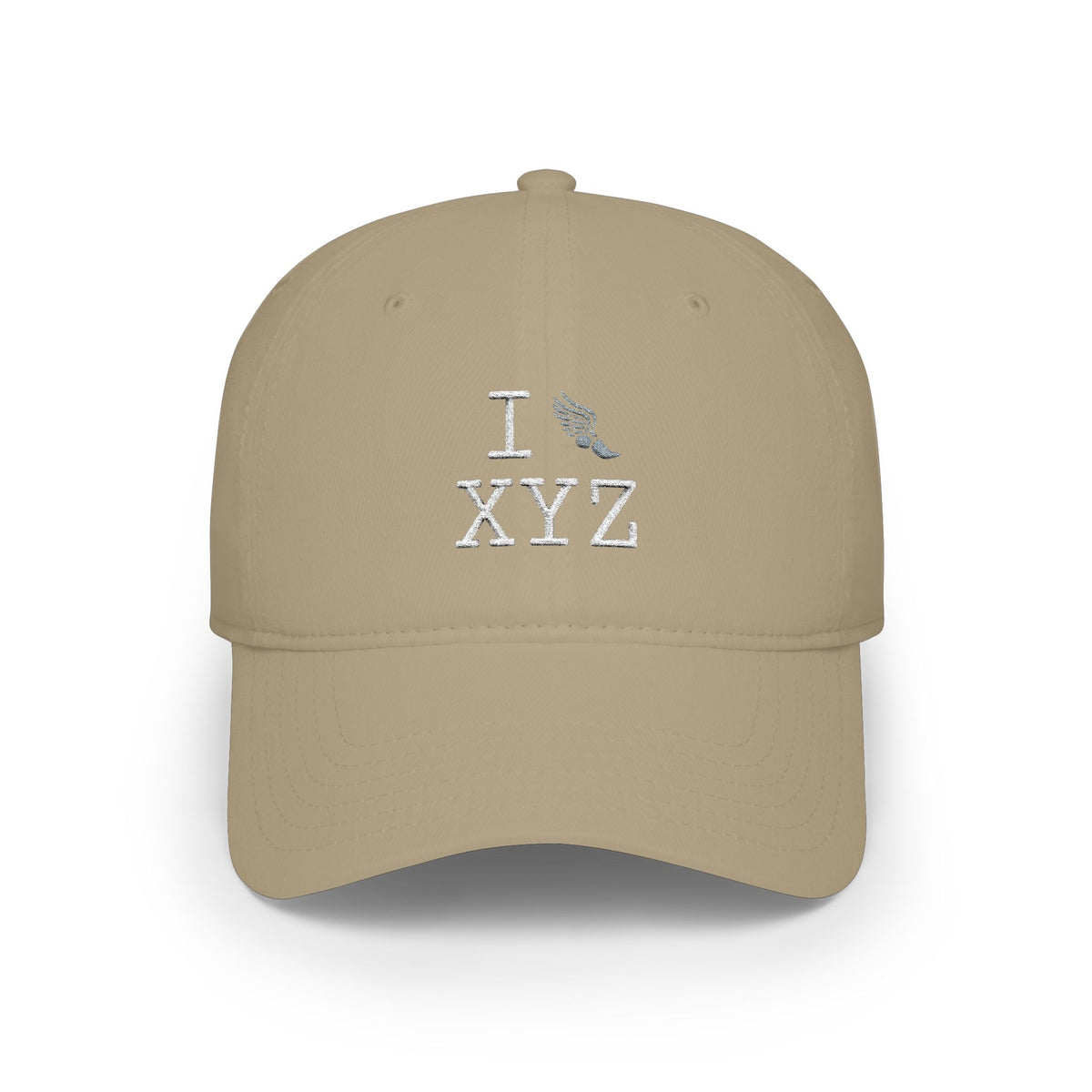 I Run baseball cap, grey logo