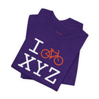 I Bike unisex T, orange bike