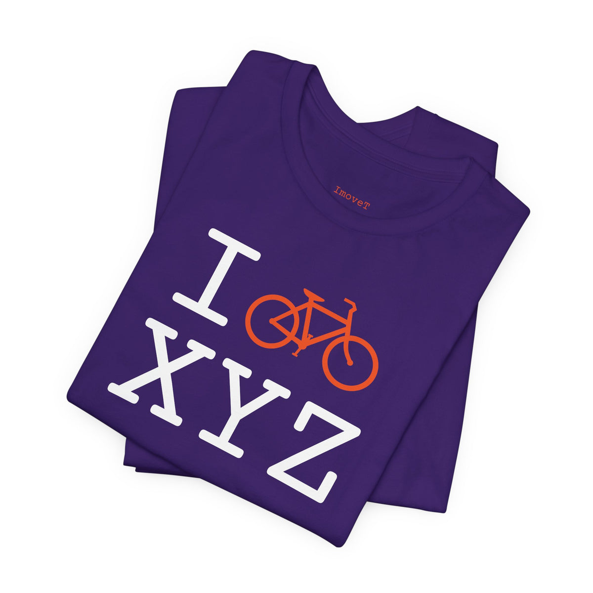I Bike unisex T, orange bike
