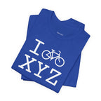 I Bike unisex T, white bike