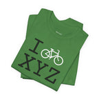 I Bike unisex T, white bike
