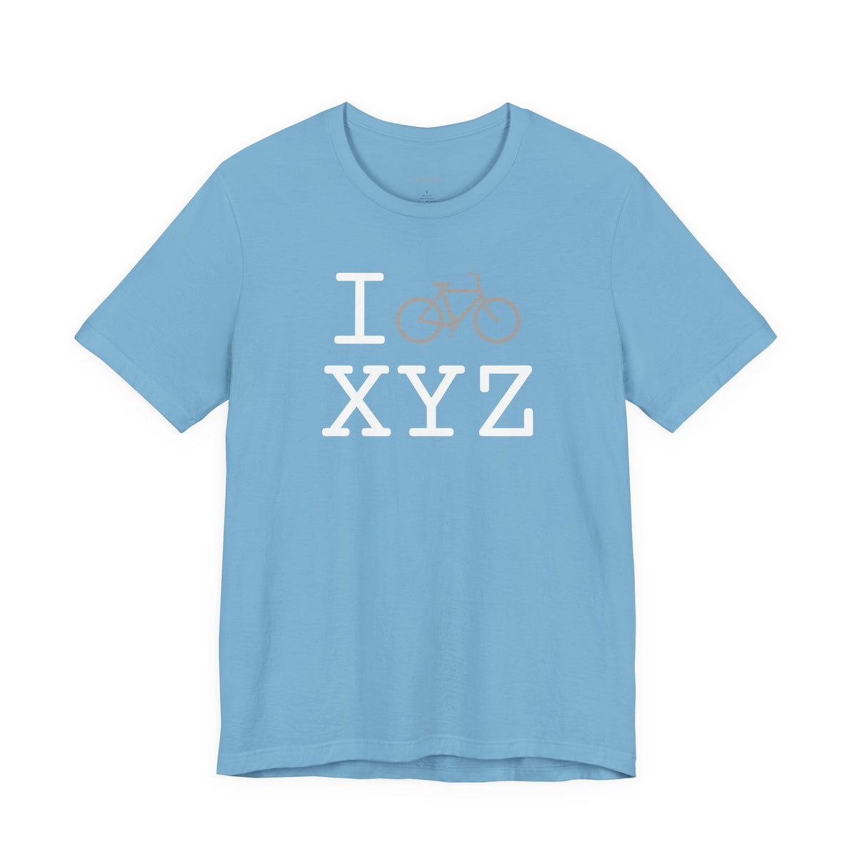 I Bike unisex T, grey bike