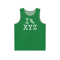 I Run men's singlet, green