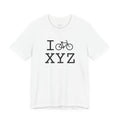 I Bike ___ unisex T, black bike