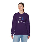 I Hike sweatshirt, light blue hiker