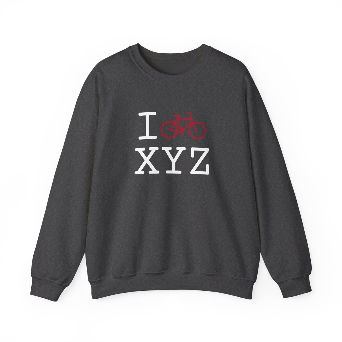 I Bike sweatshirt, red bike