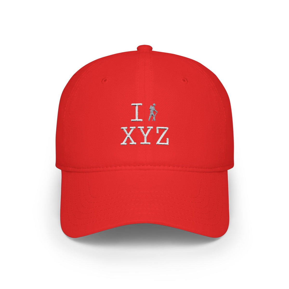 I Hike baseball cap, grey hiker
