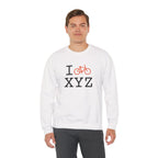 I Bike sweatshirt, orange bike