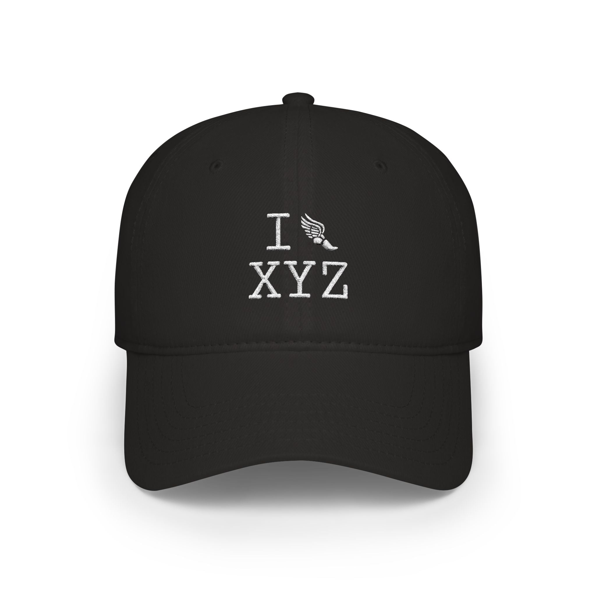 I Run baseball cap, white logo