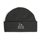I Run beanie, white logo