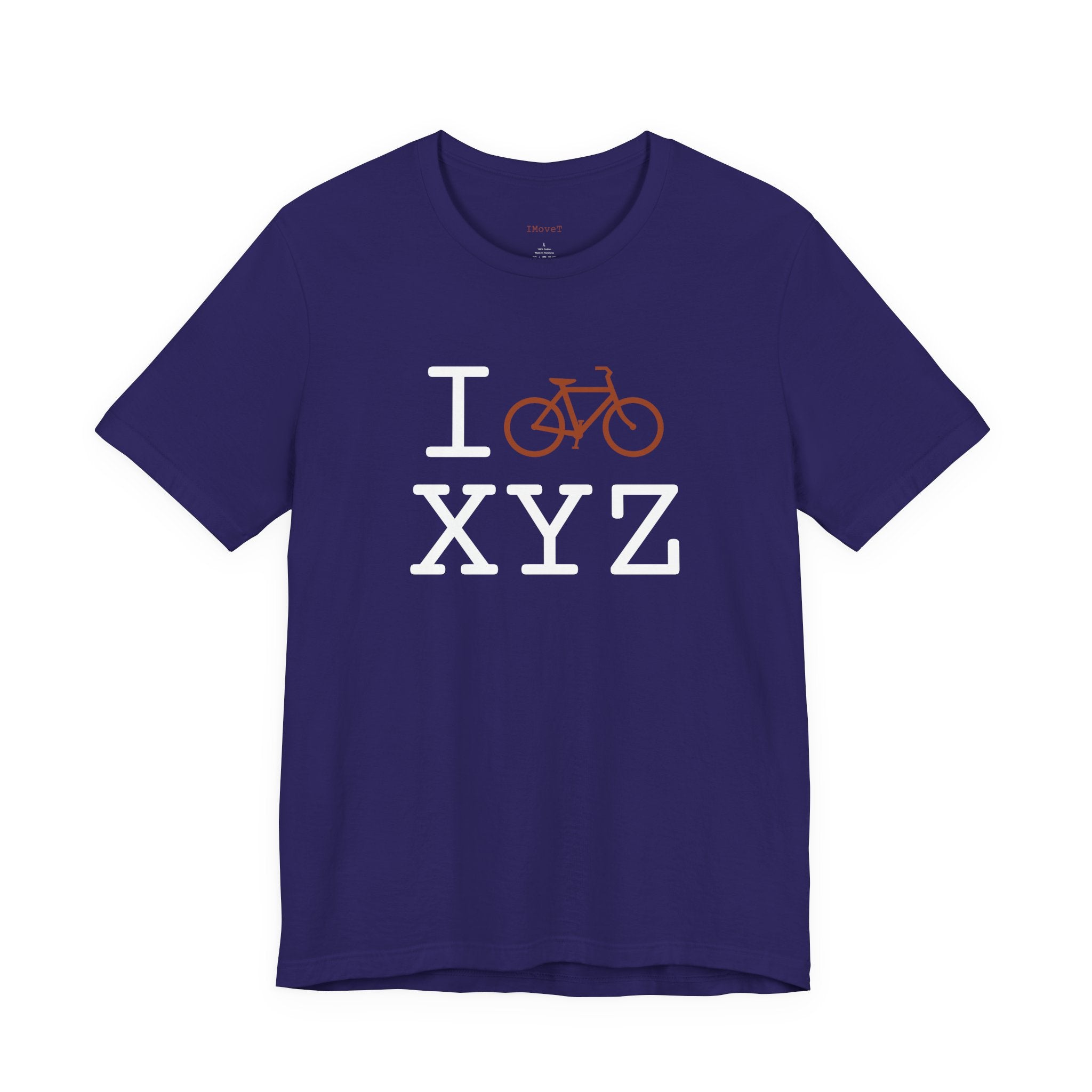 I Bike ___ unisex T, autumn bike