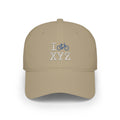 I Bike baseball cap, blue bike