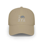 I Bike baseball cap, blue bike