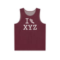 I Run men's singlet, maroon