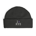 I Hike beanie, purple hiker