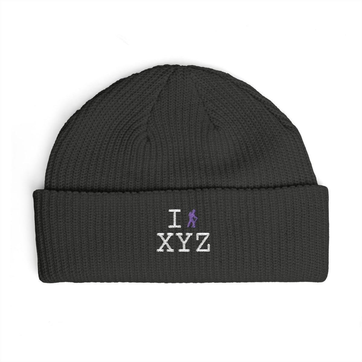 I Hike beanie, purple hiker