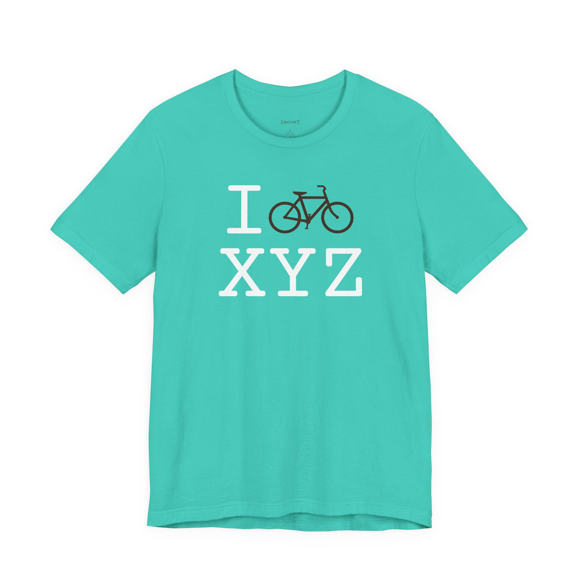 I Bike unisex T, brown bike