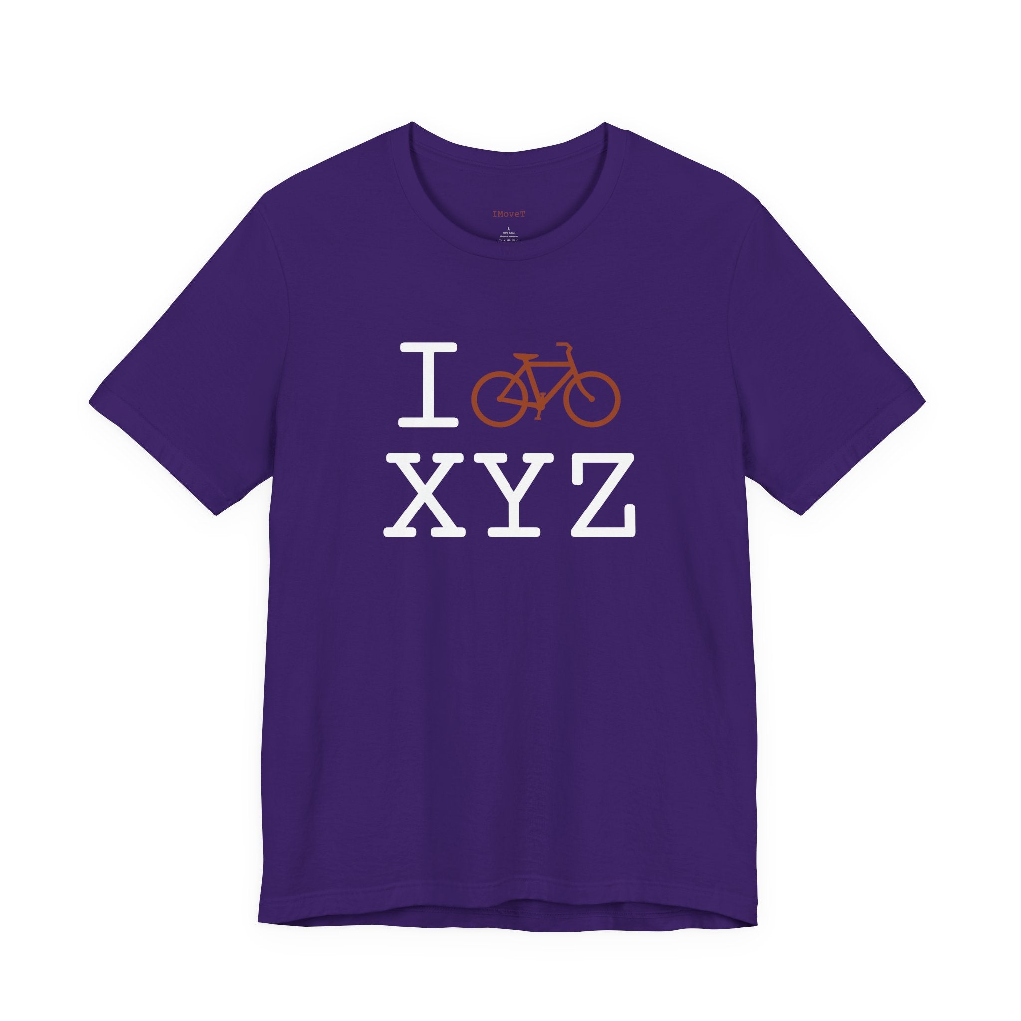 I Bike ___ unisex T, autumn bike