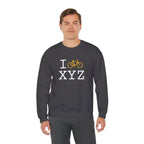 I Bike sweatshirt, yellow bike