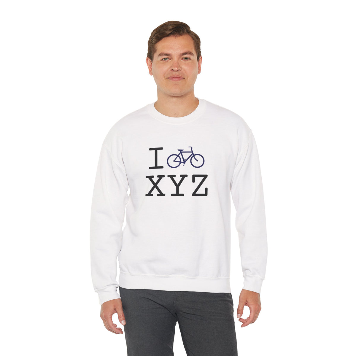 I Bike sweatshirt, navy bike