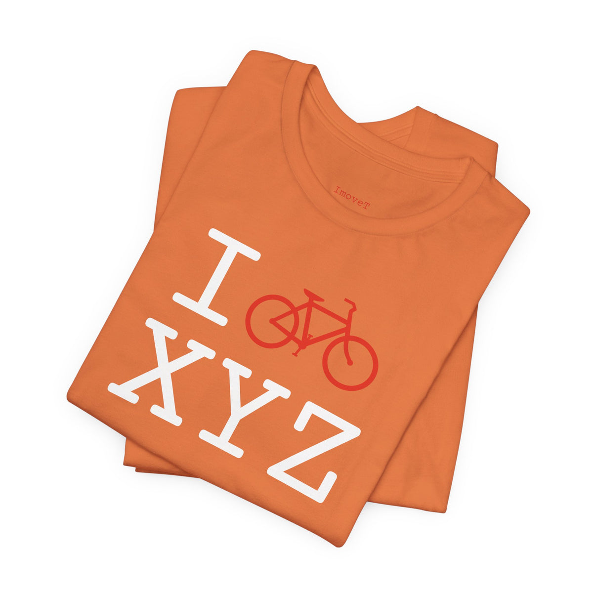 I Bike unisex T, red bike