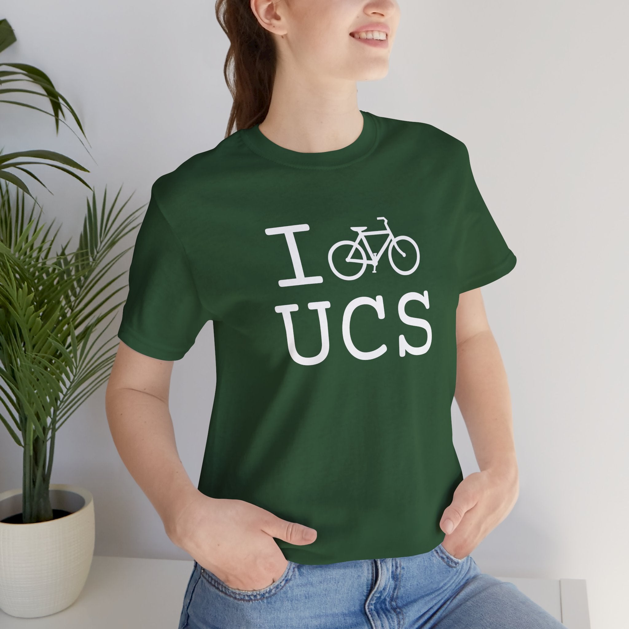 I Bike ___ unisex T, white bike
